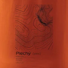 Plechý - vrstevnice v obdélníku