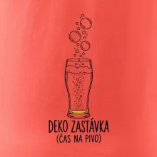Deko zastávka čas na pivo sklenice s potápěčskými bublinami