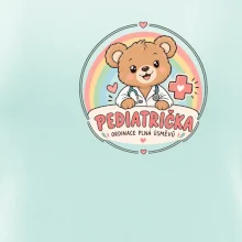 Pediatrička ordinace plná úsměvů - medvídek a duha