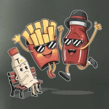 Souboj o hranolky kečup tatarka