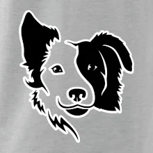 Border kólie obrys hlavy