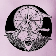 Cestování - hory kompas