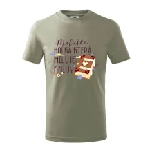 Kniha - Holka, která miluje knihy -  Vaše jméno