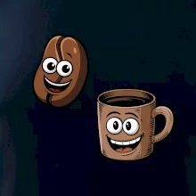 Parové triko - Hrnek a káva