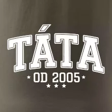 Táta od roku - sportovní nápis (váš ročník)
