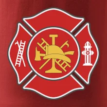 Fire department logo červené