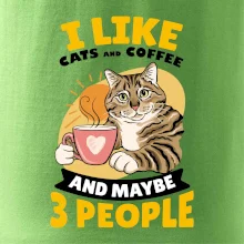 I like cats and coffee and maybe 3 people