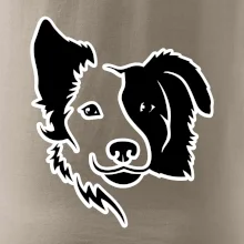 Border kólie obrys hlavy