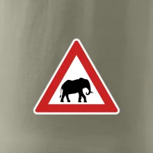 Dopravní značka - Pozor slon
