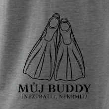 Můj buddy dvě překřížené potápěčské ploutve