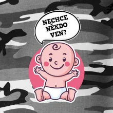 Nechce někdo ven - Triko pro porodní asistentku