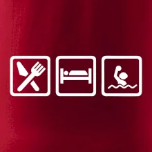 Eat sleep vodní pólo v řadě