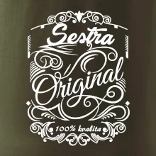 Vintage nejlepší sestra 100% kvalita