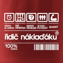 Čárový kód řidič náklaďáku