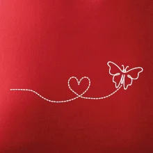 Dráha letu motýla - srdce