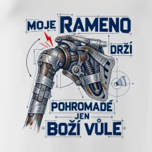 Badminton rameno drží boží vůle