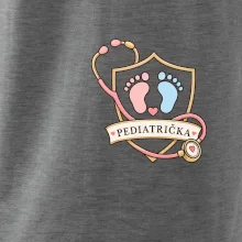 Pro nejmenší - pediatrický štít s otisky nožiček