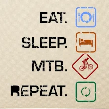 Eat sleep MTB repeat