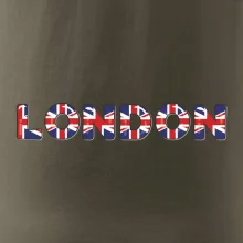 Nápis London vlajka