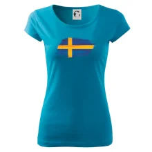 Švédská vlajka kreslená