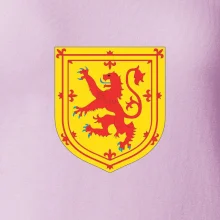 Skotský lev na hrudi