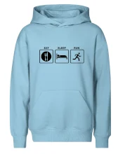 Eat sleep run čtverce