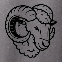 Bílá Hlava berana obrys