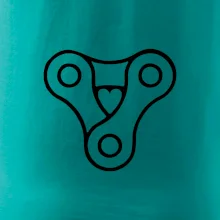 Cyklo srdce řetěz trojúhelník