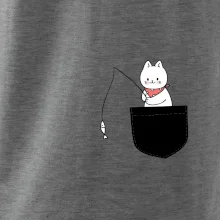 Kočka s rybou v kapse