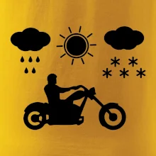 Motorkář za každého počasí - chopper