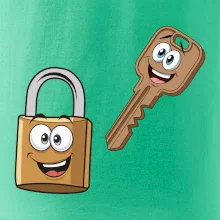 Parové triko - Zámek a klíč