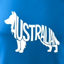 Australský Ovčák - nápis v těle