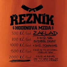 Hodinová mzda řezník