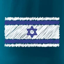 Vlajka Izrael kreslená