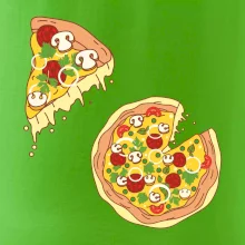 Pizza + Pizza kousek