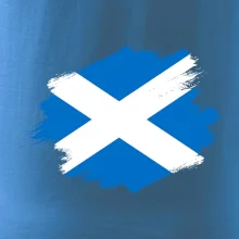 Skotská vlajka kreslená štetcem