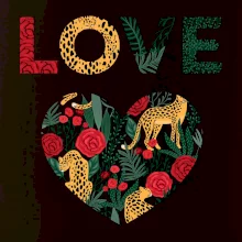 Love srdce divočina (Pecka design)