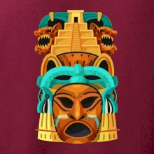 Mayové maska s pyramidou