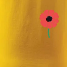 Vlčí mák ikonka na prsu