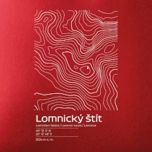 Lomnický štít - vrstevnice v obdélníku