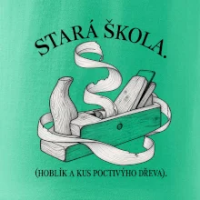 Stará škola hoblík a kus poctivýho dřeva