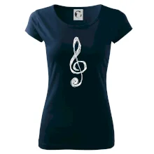 Houslový klíč kreslený