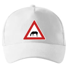 Dopravní značka - Pozor pasoucí se kůň