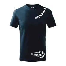 Kickball nápis šikmo
