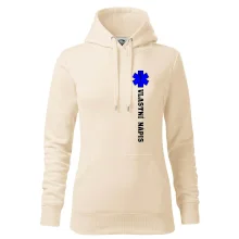 Hvězda života - vlastní nápis vpředu a vzadu