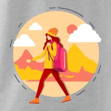 Barevný párový motiv na hory