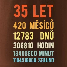 Narozeniny 35 přepočet času