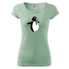 Tučňák se zelenou šálou