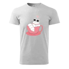 Hustá kočka v hrníčku