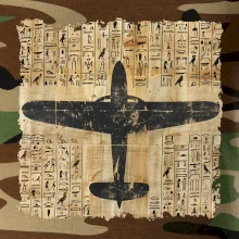 Egyptské hieroglyfy letadlo